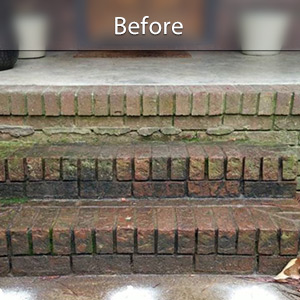 Sunken front stoop in Ann Arbor