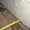 Foundation wall separating from the floor in Dearborn Heights home
