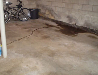 basement floor crack repair system in Michigan