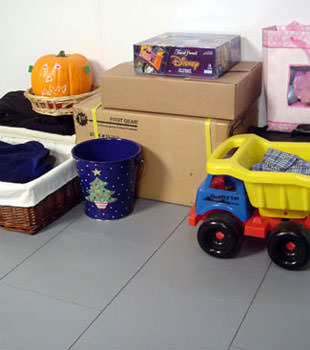 A concrete basement floor protected by our waterproof basement sub floor in Sterling Heights, MI