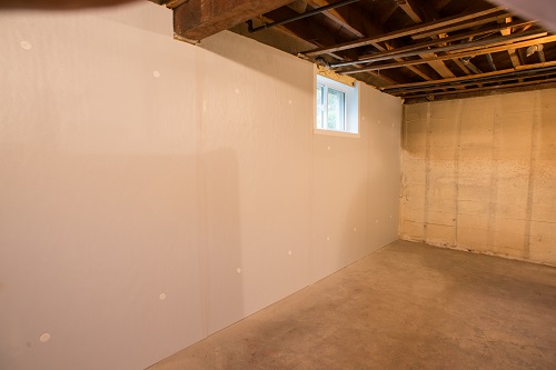 Basement walls after Foamax installation