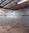 An energy efficient radiant heat and vapor barrier for a Lincoln Park basement finishing project