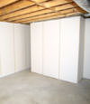 Fiberglass insulated basement wall system in Dearborn, MI